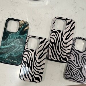 Set of 4 iPhone 14 Pro Burga Tough Mag Safe Phone Cases